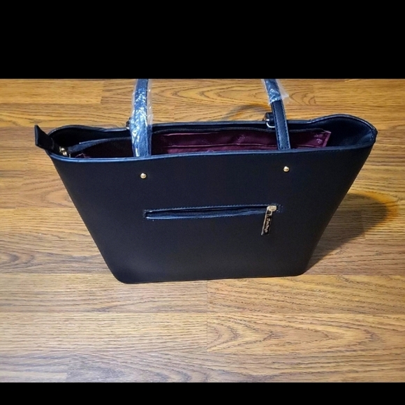 Darlings Black Vegan Leather Shoulder Bag GS-558 | NWT Stylish Handbag Purse - Picture 5 of 11